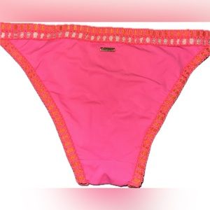 Retired Style Victorias Secret Pink Crochet Style Bikini Bottoms